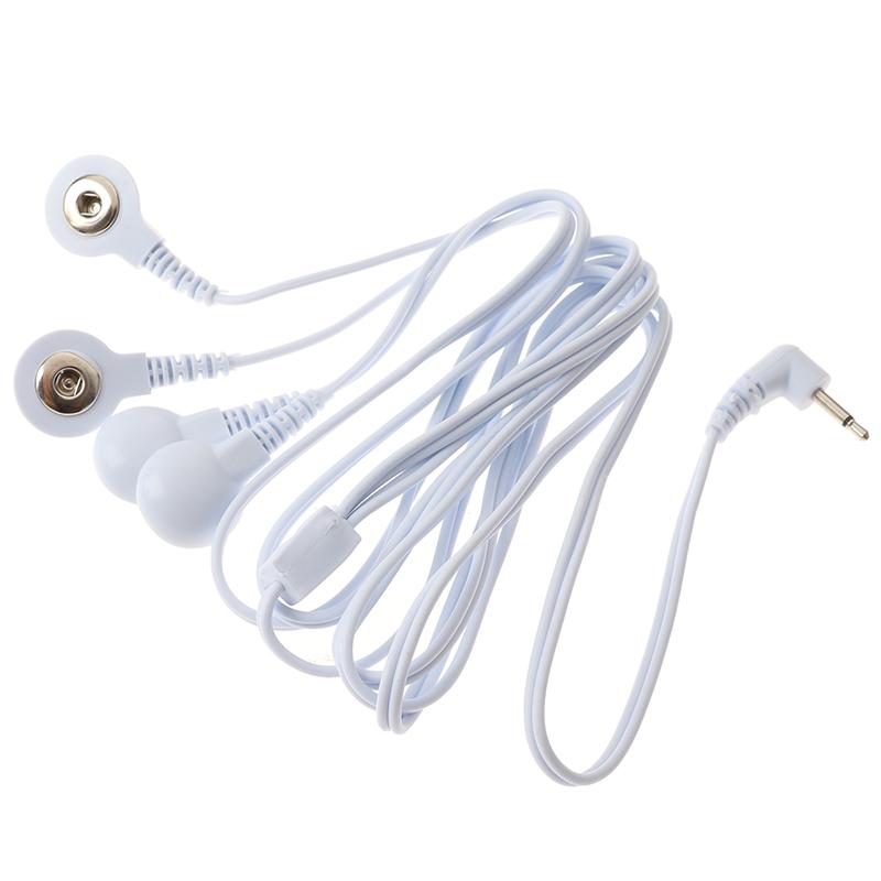 1 Pc 4-Way Electrode Pads Tens Unit Lead Wires Cables Connection Massage Tools