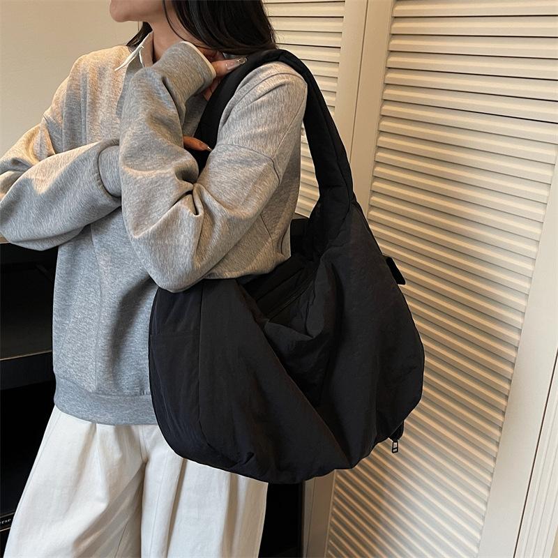 Japanese Style Texture Simple Shoulder Bag New Casual Versatile Crossbody Bag Lightweight Composite Bag for Women Large Capacity