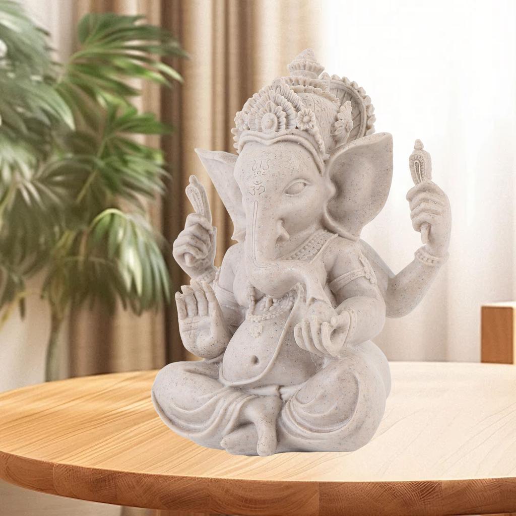Ganesha Elephant Statue Elephant Lord Sculpture Hindu Elephant Statue Resin for Home Room Decoration