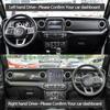 For Jeep Wrangler JL 2018-2024 Anti-UV Suede Leather Dashmat Dash Mat Cover Dashboard Pad Sunshade Carpet 2020 2021 2022 2023