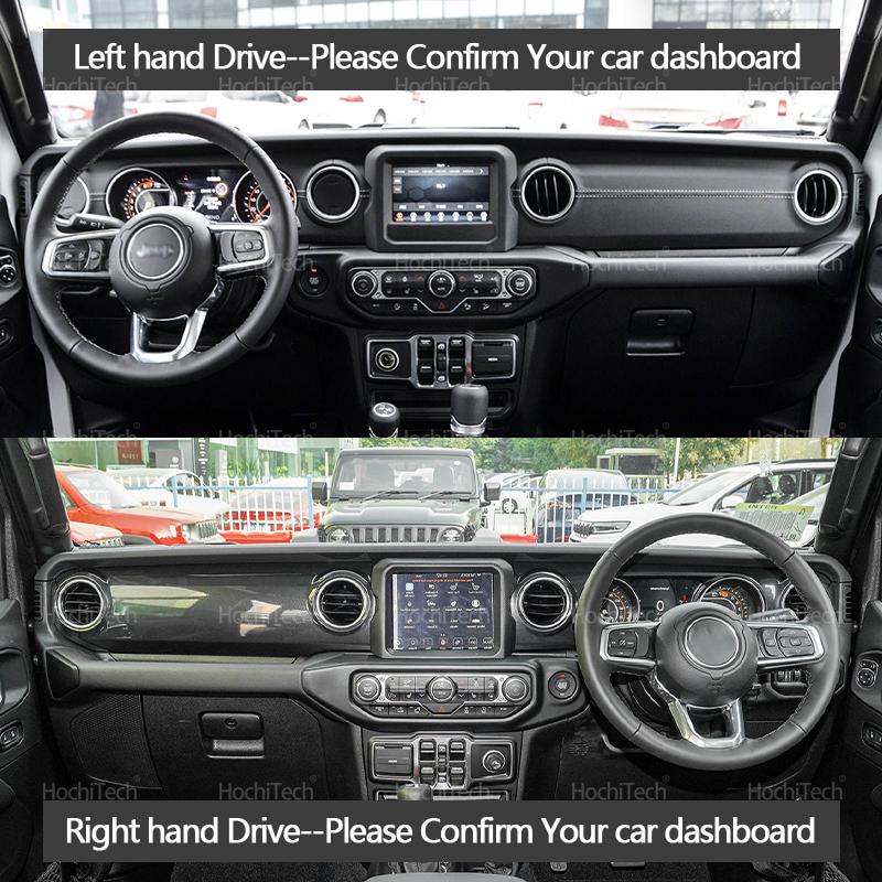 For Jeep Wrangler JL 2018-2024 Anti-UV Suede Leather Dashmat Dash Mat Cover Dashboard Pad Sunshade Carpet 2020 2021 2022 2023