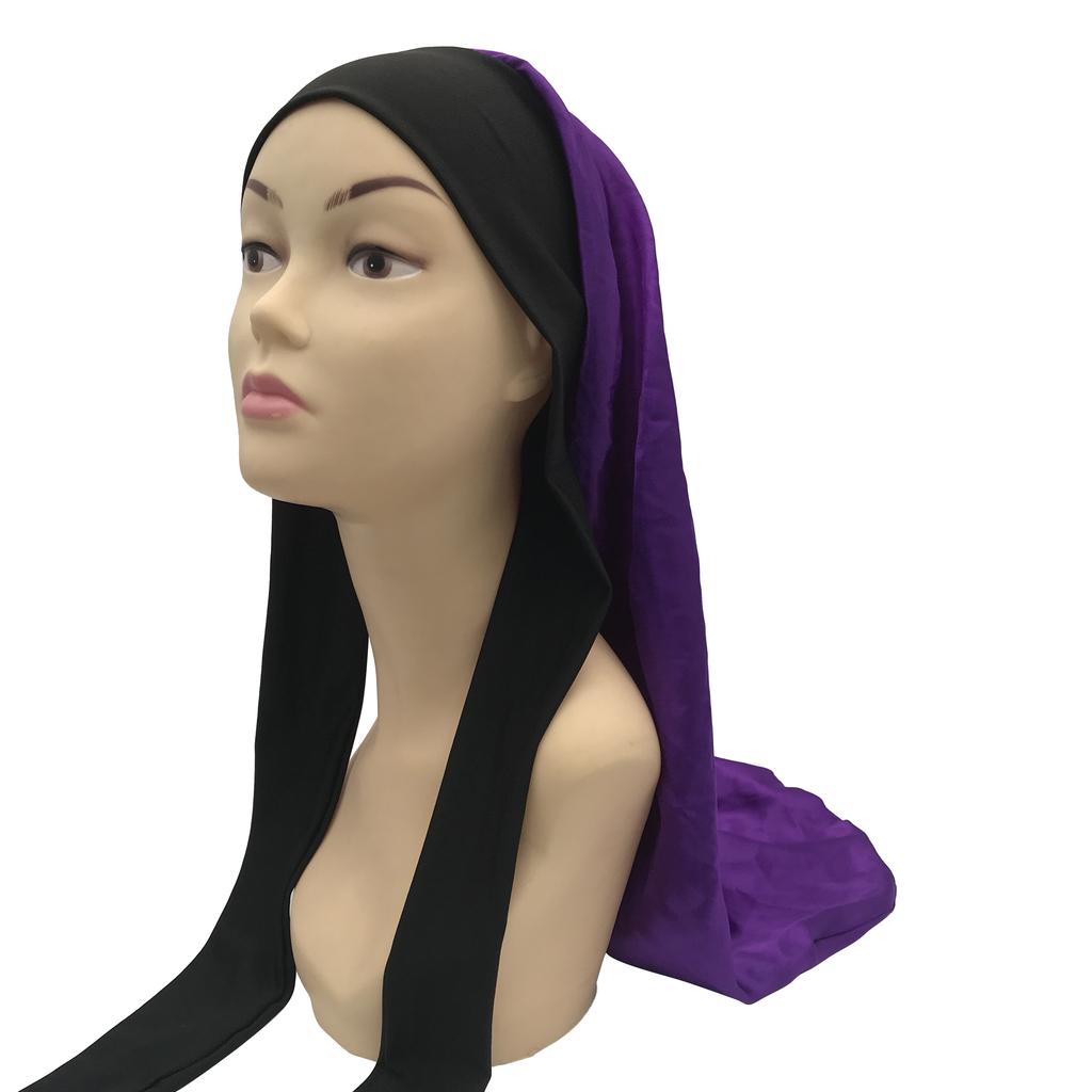 Long Headwrap Silk Bonnet for Women Silk Designer Bonnets and Satin Hair Wraps Bonnet