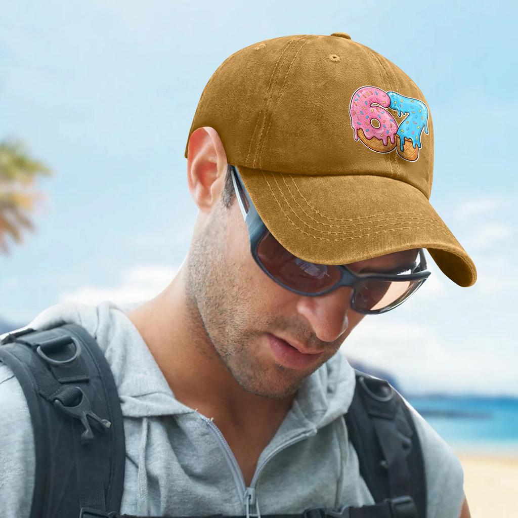 Fashionable Print Men's And Women's Adjustable Baseball Caps