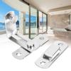 4 Set Stainless Steel 90 Degree Buckle Bolt Right Angle Door Latch for Anti Theft Room