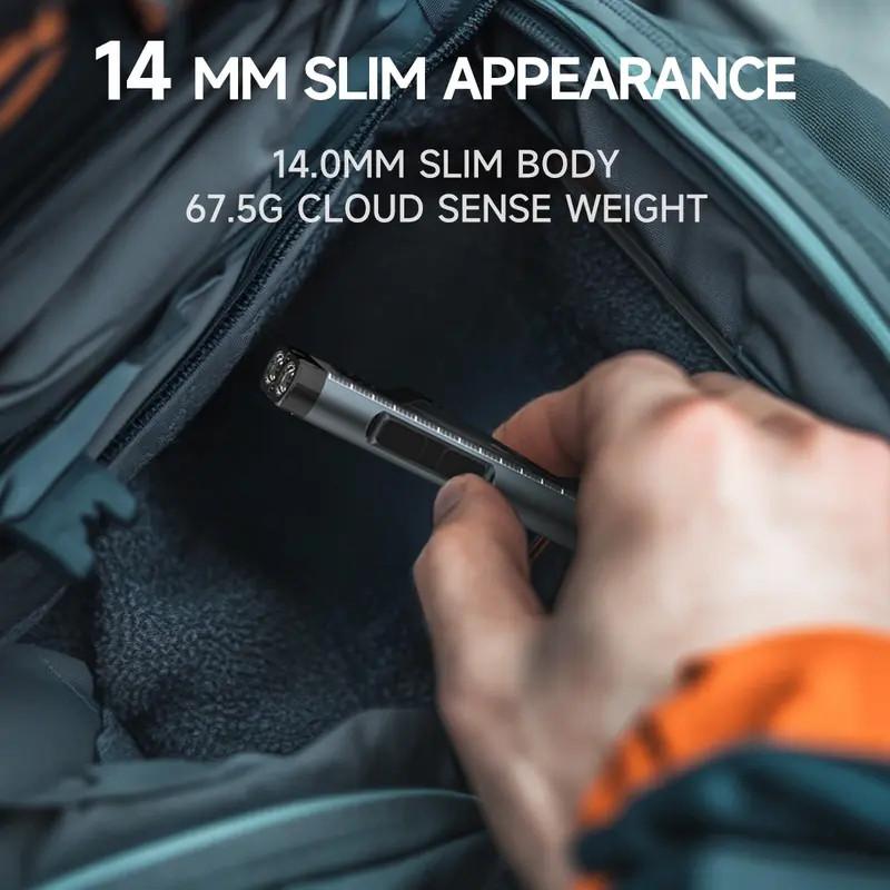 LED Hat Clip Flashlight USB-C Rechargeable 800LM Birght Torch Light- with Magnet, Portable Mini Flood Work Light/Pocket Lantern