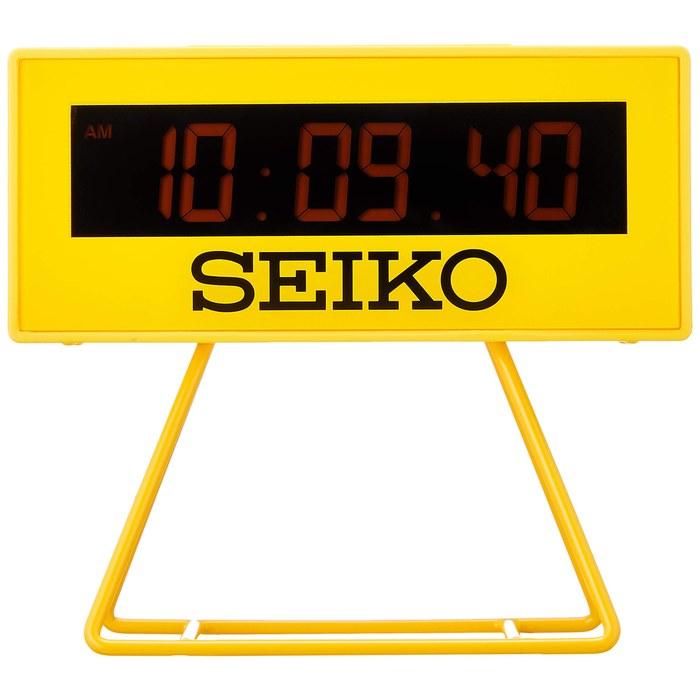 Seiko Clock Alarm Clock Digital Mini Timer Clock Yellow SQ815Y