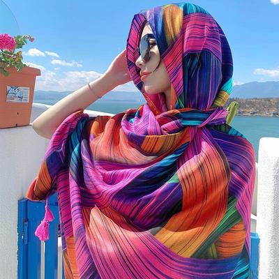 Ethnic Sun Protection Travel Shawl - Yunnan, Qinghai, Tibet, Xinjiang