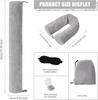 Travel Neck Pillow with Mask, Earplugs, and Airplane Case