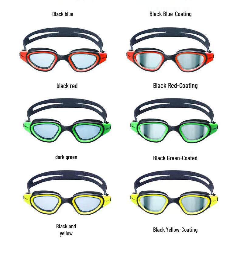 High-Definition Waterproof Anti-Fog Swimming Goggles - Unisex Casual & Professional Style