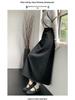 Fluffy Thickened A-Line Wool Skirt for Women - Autumn/Winter 2025, Slimming Mid-Length for Pear Shapes