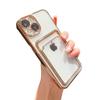 Applicable To IPhone16 Mobile Phone Case Plating Card Bag Apple 15 Promax Card Case 1314 with Lens Film