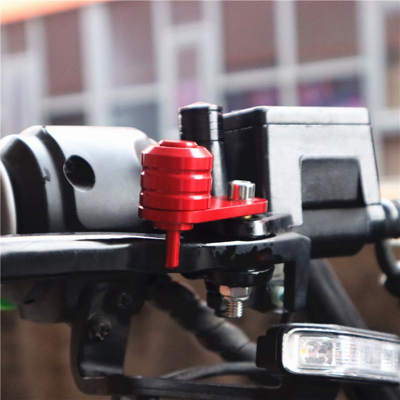 1Pc Electric Vehicle Universal Parking Switch Brake Lock Lever Lock Prevent Falls Motorcycle Modification Cow Horn Lock Buckle