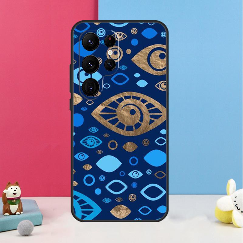 Evil Eye Case For Samsung Galaxy S23 S24 Ultra S20 S21 FE Note 10 20 Ultra S8 S9 S10 S22 Plus Cover