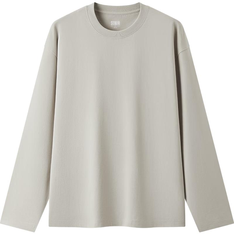 Semir Men's Long-Sleeve Basic Pure Cotton T-Shirt