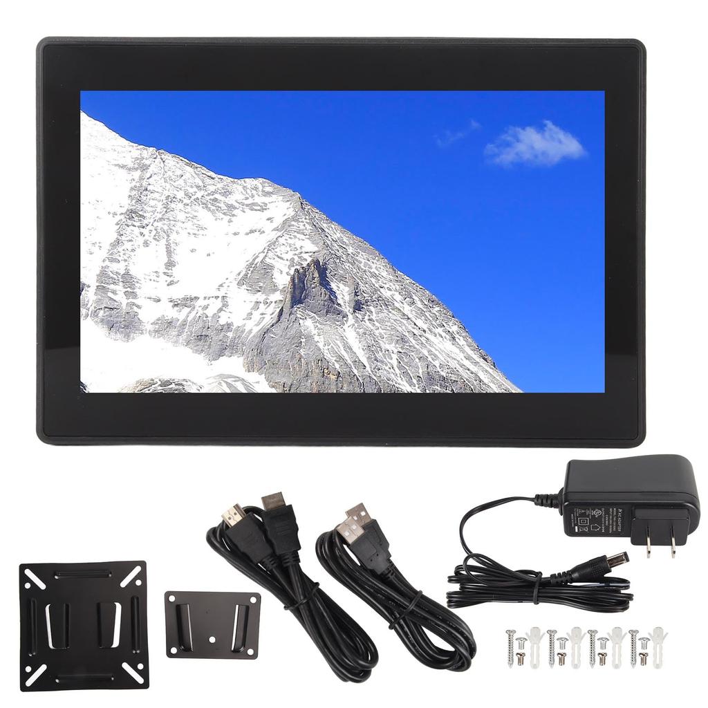 8-inch IPS Touchscreen Monitor with 1280x720 Resolution, 100-240V Wall-Mounted IPS Panel, Low Power Consumption, Waterproof, for Security Use