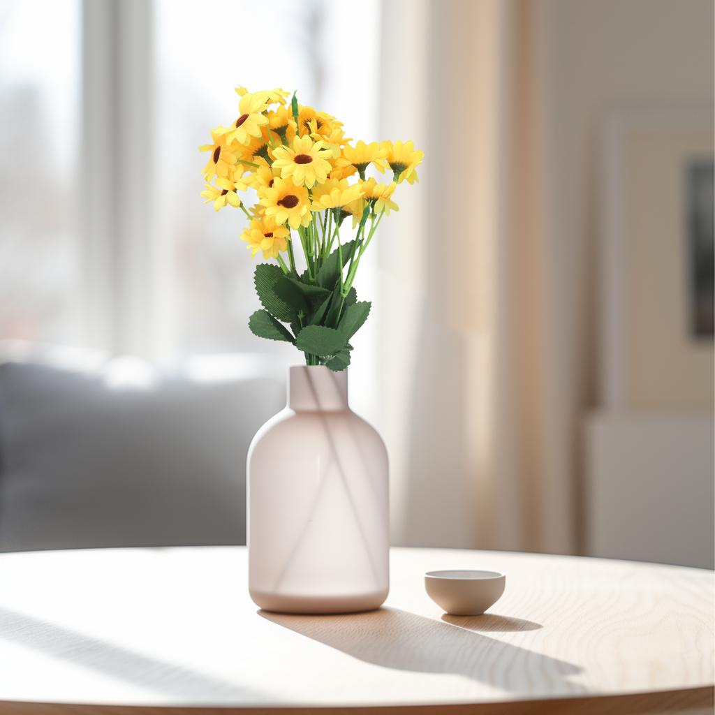 1 PCS 24 Heads Artificial Sunflowers Fake Flower Bouquet Garden Wedding Party Decor Home Garden Table Decoration