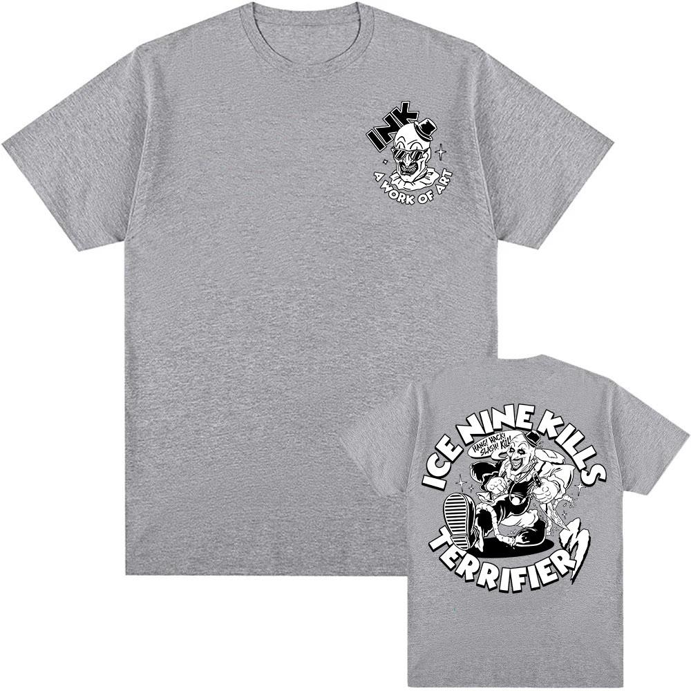 A Work of Art INK T-shirt Grunge Ice Nine Kills Tshirts Short Sleeve O-neck Cotton T Shirt for Male Unisex Streetwear Graphic Tee