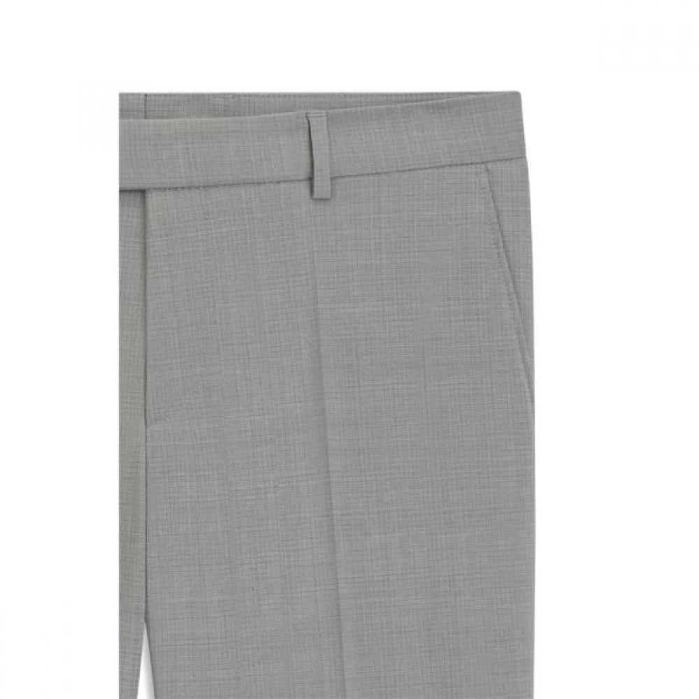 BOSS Slim Fit Micro Pattern Stretch Pants Grey 50554203070 