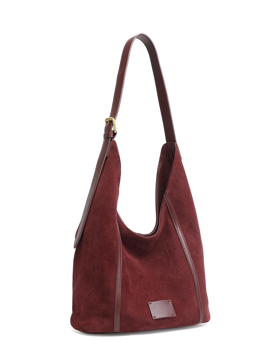 

Big bag women s 2025 new trendy leather women s bag shoulder underarm bag large capacity niche matte cowhide messenger bag 29*15*23*up to 38