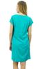 Bimba Womens Aqua Blue Long Shirt Getting Ready Buttondown Night