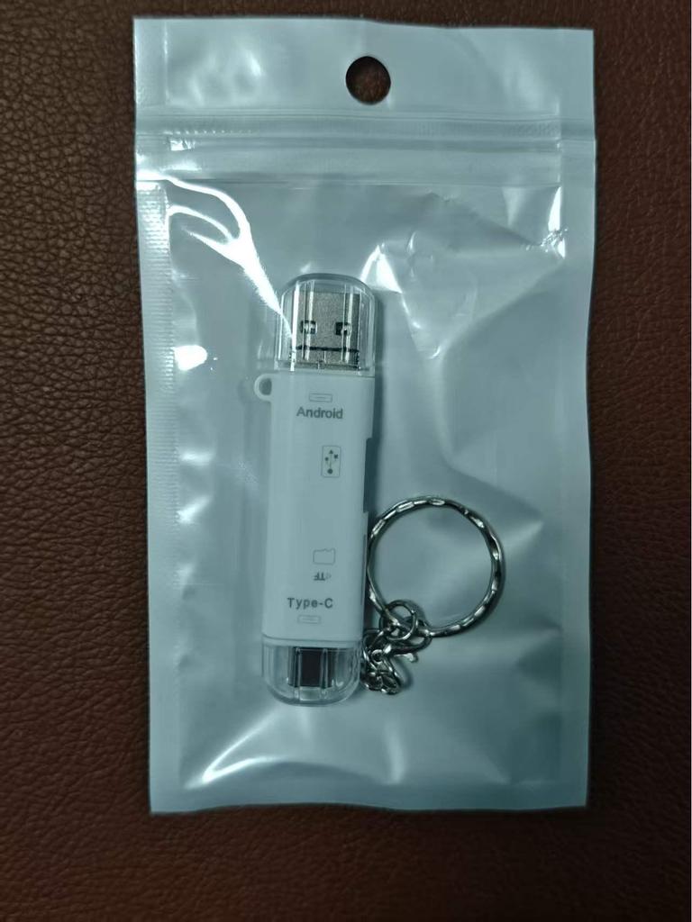 Portable Multi-function OTG Card Reader: TF/microSD, USB, V8, and Type-C Converter for Phones and Cameras