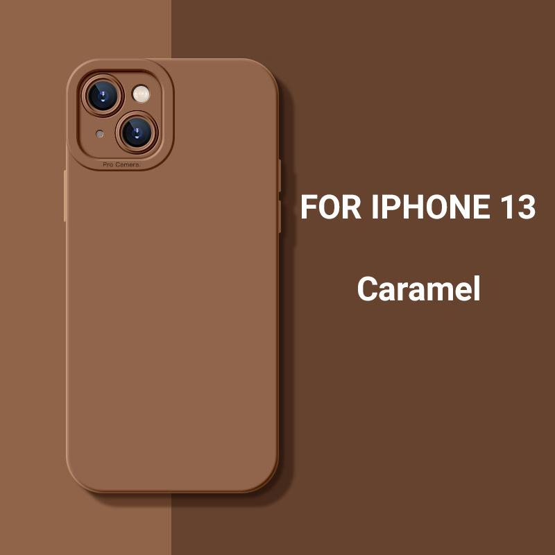 Applicable to iPhone13 mobile phone case Apple 12Pro cat eye straight edge Lake blue silicone tpu matte anti-drop cover