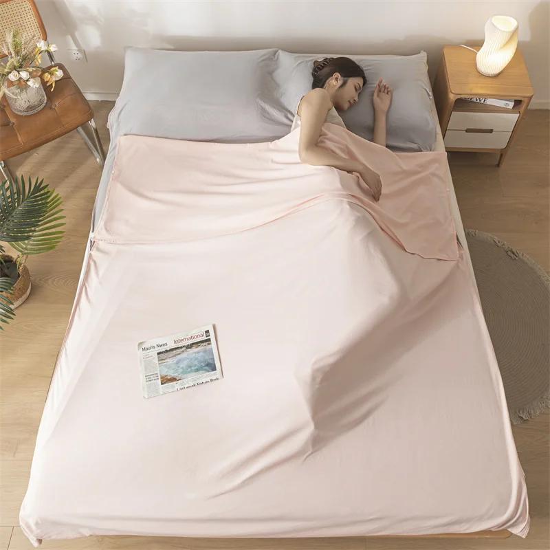 Lightweight Washed Cotton Sleeping Bag Class A Soft Portable Travel Adult Sleeping Bag Travel Hotel Dirty-proof Bed Sheet
