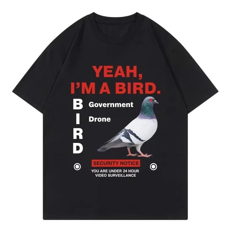 

Funny Birds Arent Real Graphic TShirt Unisex Women GovernUnisext Drone Pigeon Meme Print Tee Summer Short Sleeve Casual Humor Top 4XL