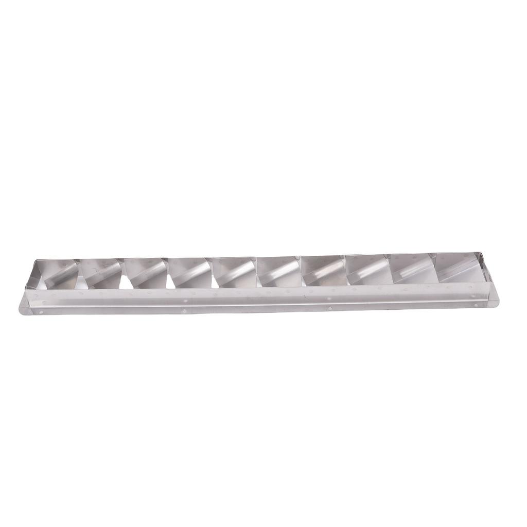 10 Slot Louvered Vent 304 Stainless Steel 530mm Marine Louver Vent with Mirror Polished Finish for