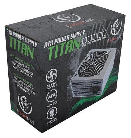 ATX Power Supply Rebeltec TITAN 600 12cm Fan + Cable