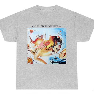 Dire Straits Alchemy Live graues T-Shirt Unisex-T-Shirt Alle Größen JJ5217