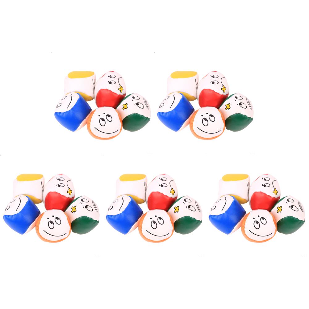 

Мультяшный улыбающийся мячик для жонглирования из искусственной кожи, сумка для детей, интерактивные игрушки