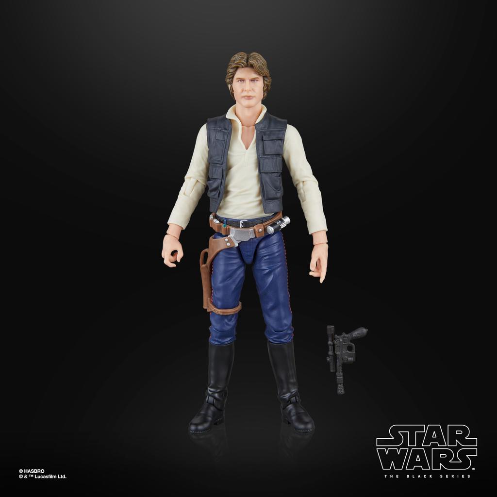 Hasbro Star Wars Black Series Han Solo, Star Wars: A New Hope Premium Collection 15cm Action Figure G1561 (Authentic)
