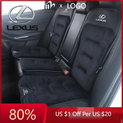 2026 Hot Interior Stickers Car Winter Seat Cushion Velour Seat Cover Warmer Backrest Accessories For UX250h RX450h CT200h