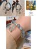 Elegant New Chinese Style Bracelet With Alloy Peace Lock Beads And Vintage Charm