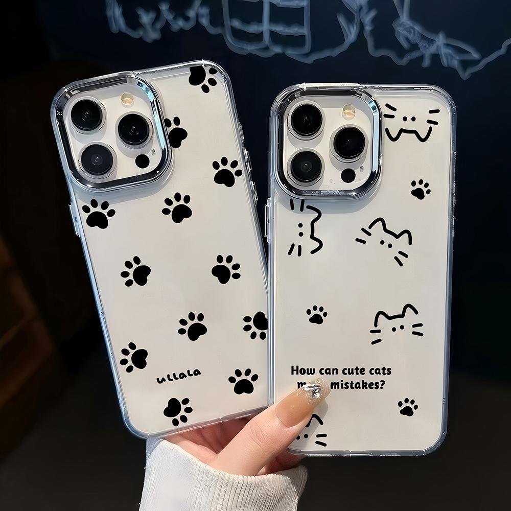 Funny Cute Cat Dog Paws Phone Case for Xiaomi Redmi A5 10C 12 13 13C 14C Note10 12 13 14 Pro Plus 4G 5G Transparent Soft Cover