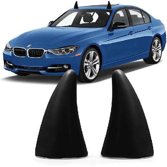 YGMONER Car 3D Devil Horns Sticker (Easy To Find Car In The Parking Lot) Halloween Car Roof Decor Elasticity Foam Bull Horns (Fashion Purple)