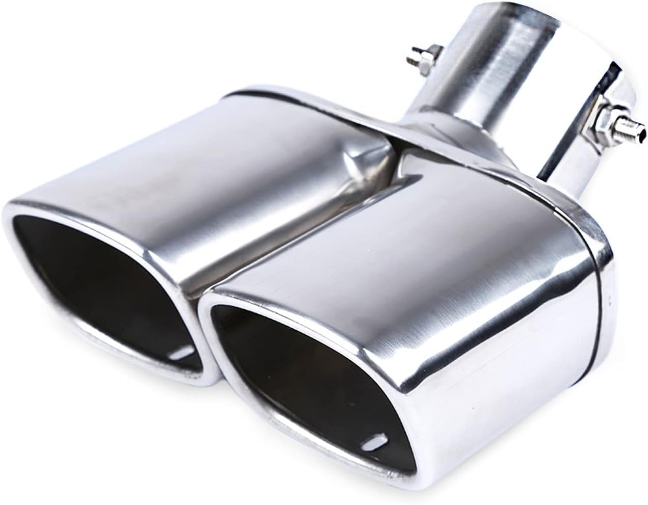 

[VICHE CATT] Car Muffler Cutter, Downward, 2 Rolls, Square, Stainless Steel, Custom Dress Up (Silver)