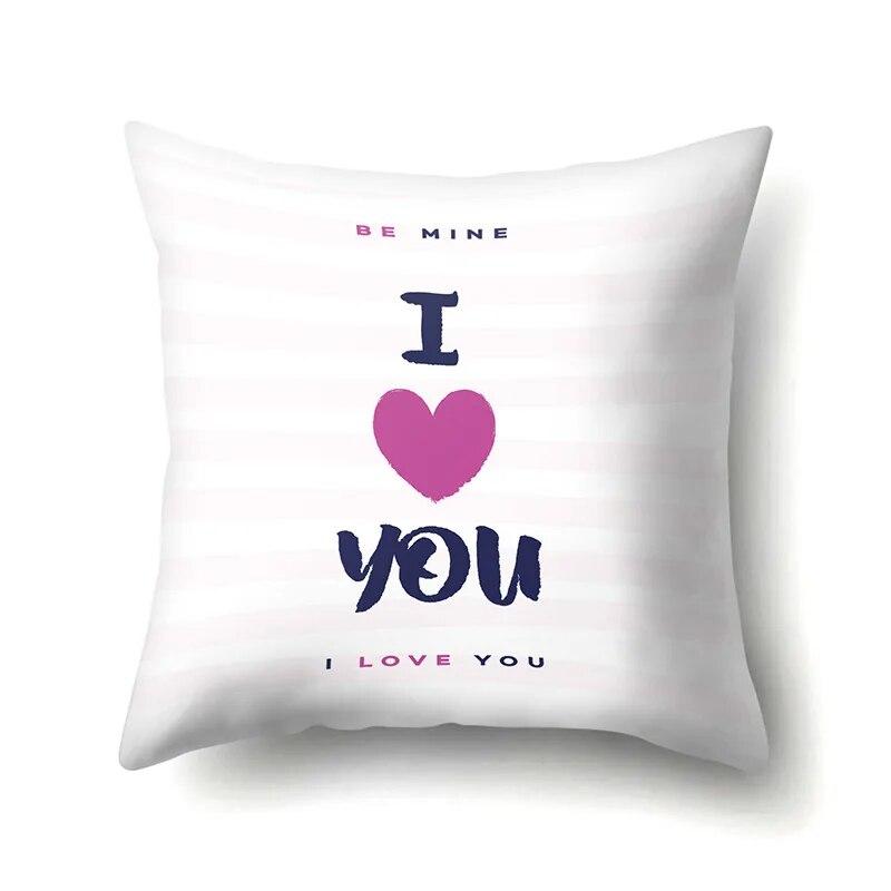

Чехол для подушки с принтом на День святого Валентина и надписью «Любовь» для дивана 40x40cm