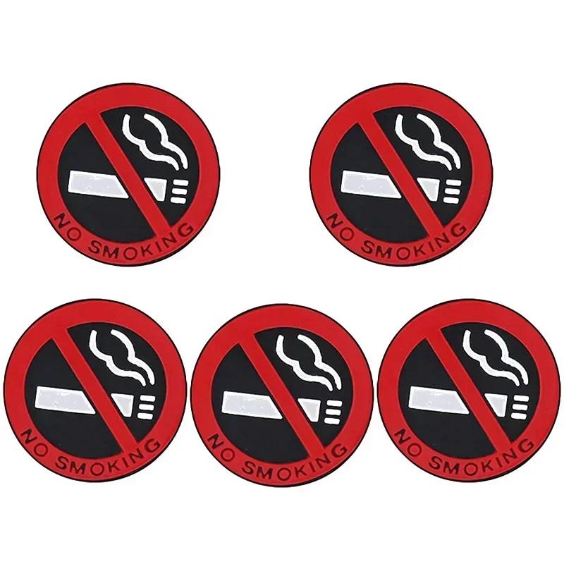 No Smoking Car Stickers Styling Round Red Sign Vinyl Sticker for Auto Motorcycle Home Wall Outdoor Car Accessories