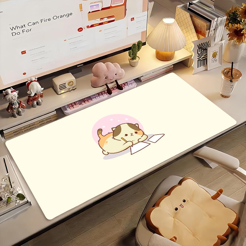 Cute Kawaii Cat Mouse Pad Computer Laptop Rubber Non-slip Mouse Mat Mousepad Gamers Decoracion Desk Mat