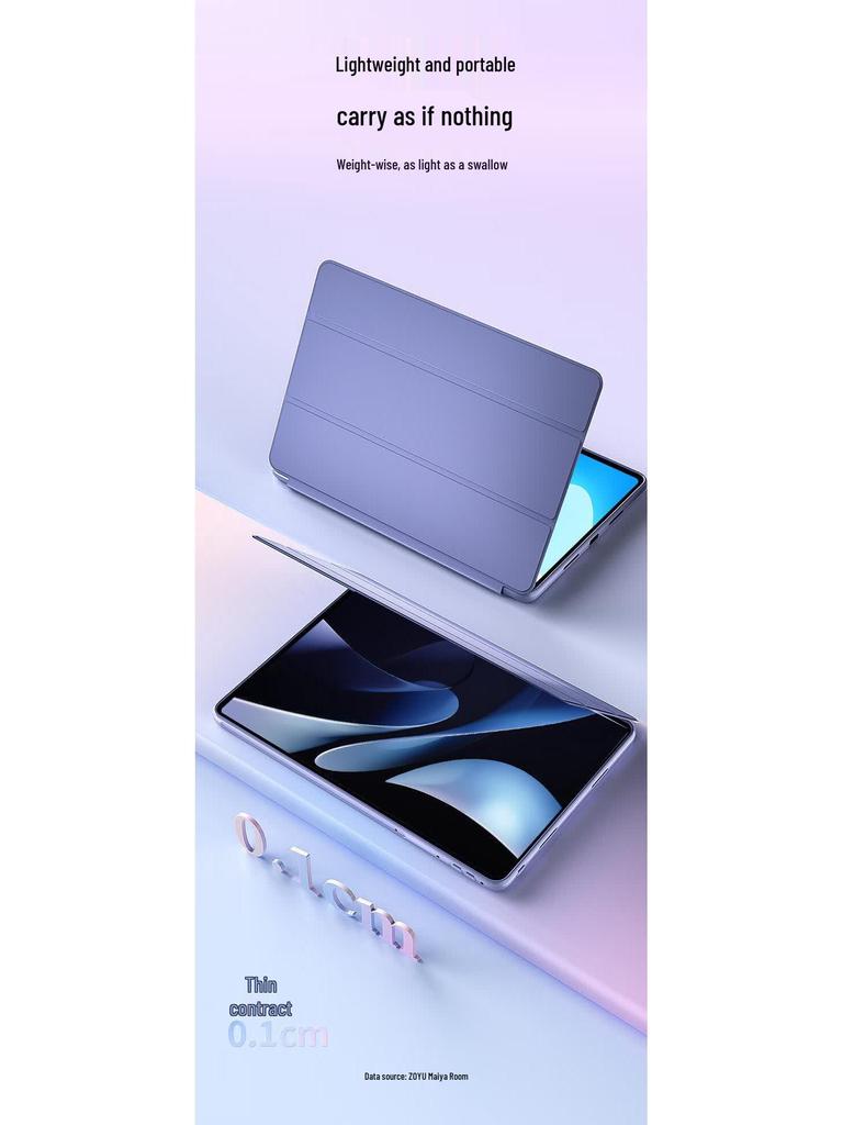 Ochranné pouzdro pro Honor Pad X9A: 10/9 12,1palcový Silikonový skládací kryt na tablet s plným pokrytím a měkkým pouzdrem