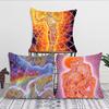 Abstract Alex Grey Trippy Psychedelic Pillow Bedroom Sofa Leisure Comfort Cushion Car Living Room Home Decoration