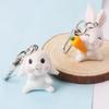 Bunnies Keychain Rabbit Key Rings Keychain Car Handbag Keyring Backpack Charm Bag Pendants for Women Men Couples Gifts