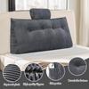 Wedge Headboard Pillow Triangle Cushion Waist Support with Neck Pillow