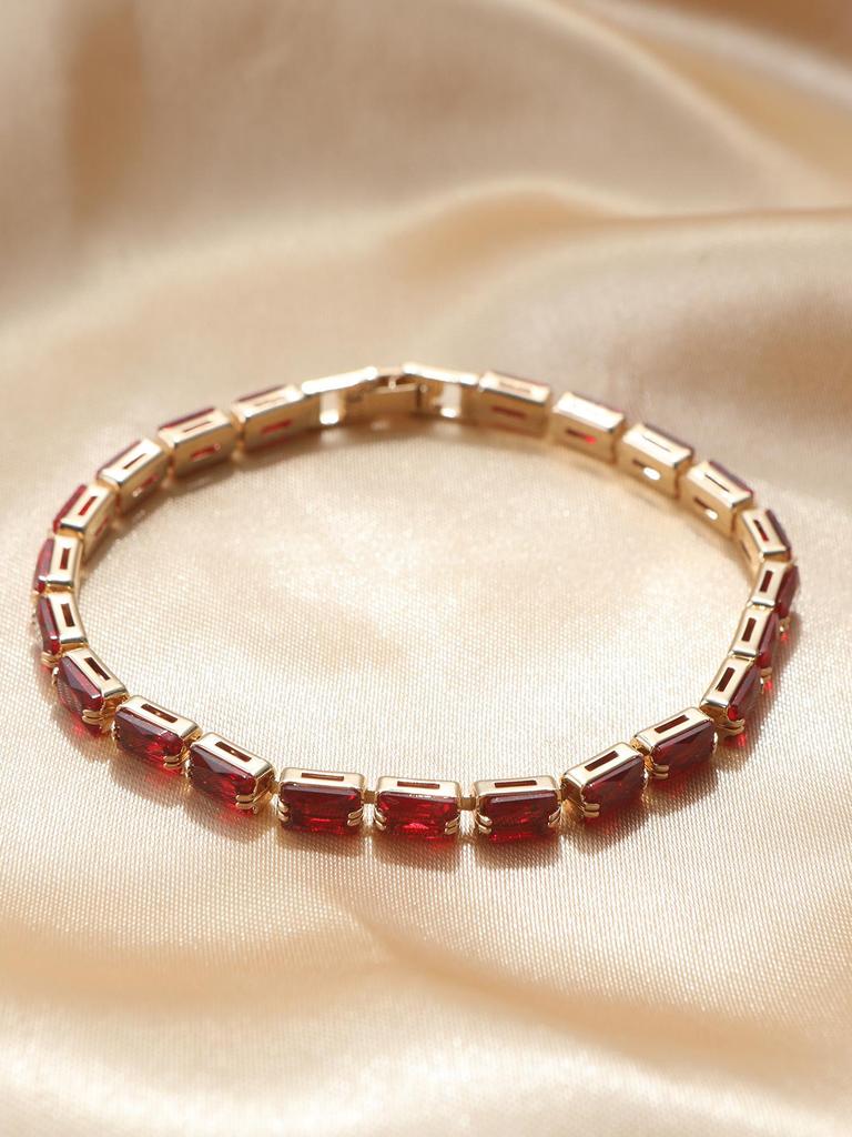 European & American Light Luxury Zircon Tennis Bracelet - Crystal Qixi Gift