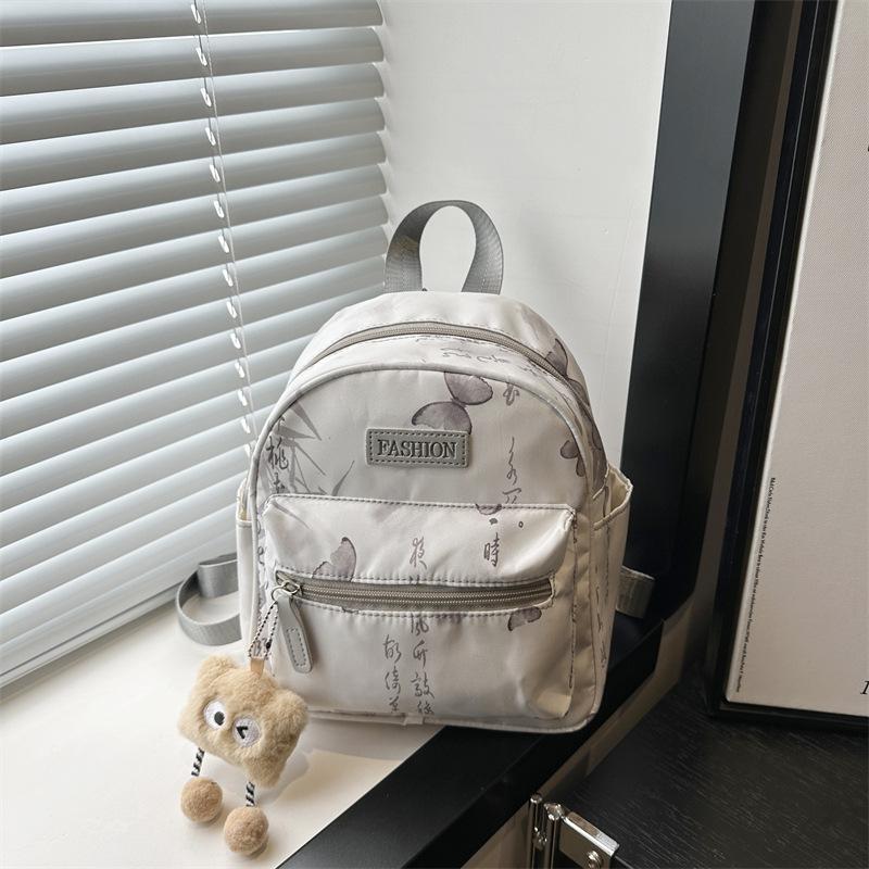 Schoolbag new national style butterfly small fresh printing backpack fashionable high value trend commuting foreign style small backpack