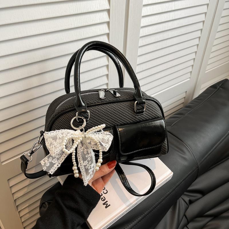 High-end small bag women's summer new niche messenger bag portable bowling bag