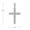 Men Women Hip Hop Cross Shiny Pendant With 4mm Zircon Tennis Chain Charm Iced Out Bling Exquisite Necklace Jewelry Fashion Gift