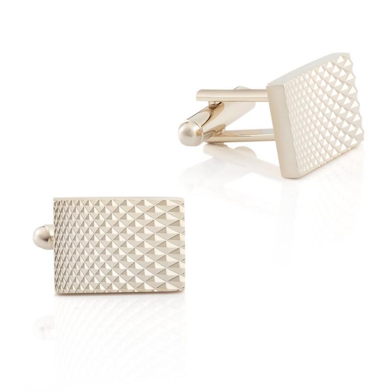 

Premium Batch Flower Electroplated Gold All Copper Metal Cufflinks Men s French CL-L007 золотистый